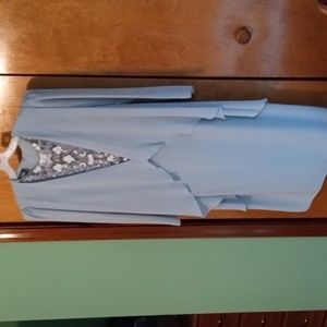 Light sage green mother of bride dress